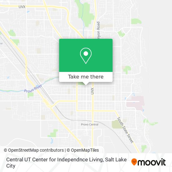 Central UT Center for Independnce Living map