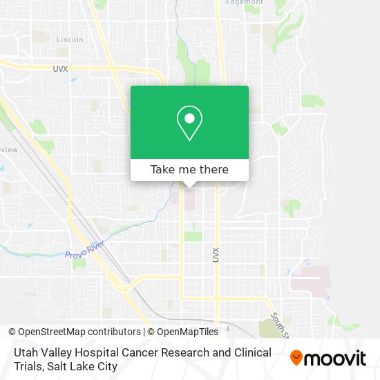 Mapa de Utah Valley Hospital Cancer Research and Clinical Trials