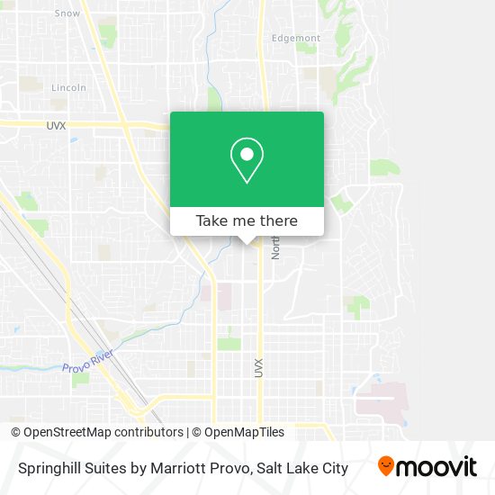 Springhill Suites by Marriott Provo map