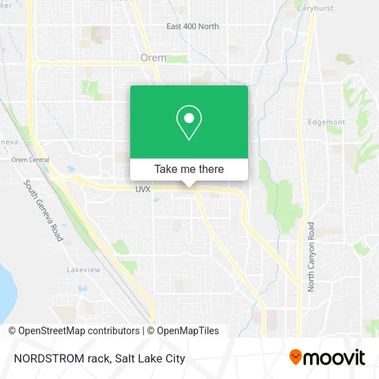 Mapa de NORDSTROM rack