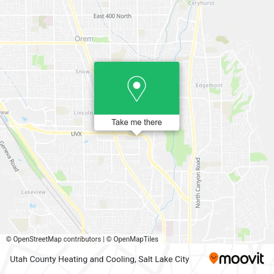 Utah County Heating and Cooling map