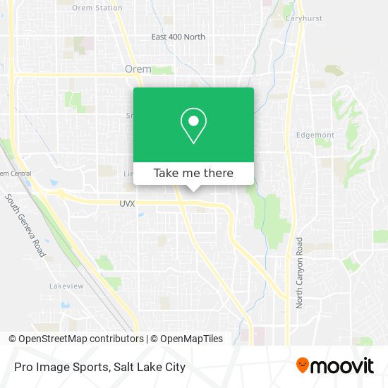 Pro Image Sports map