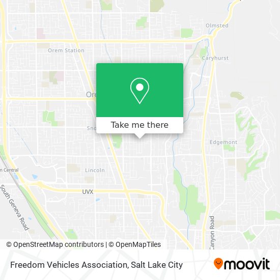 Freedom Vehicles Association map