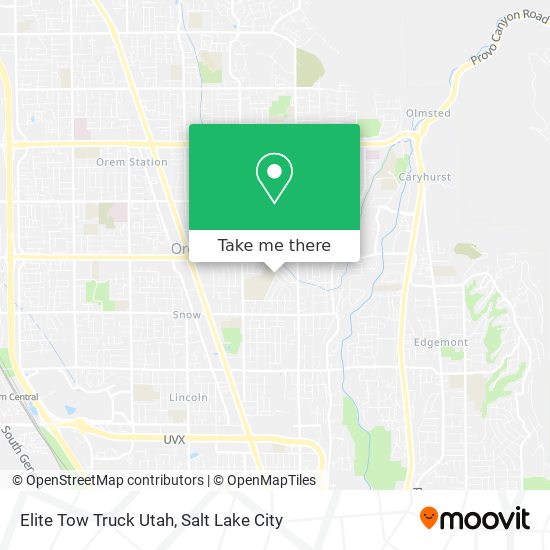 Elite Tow Truck Utah map