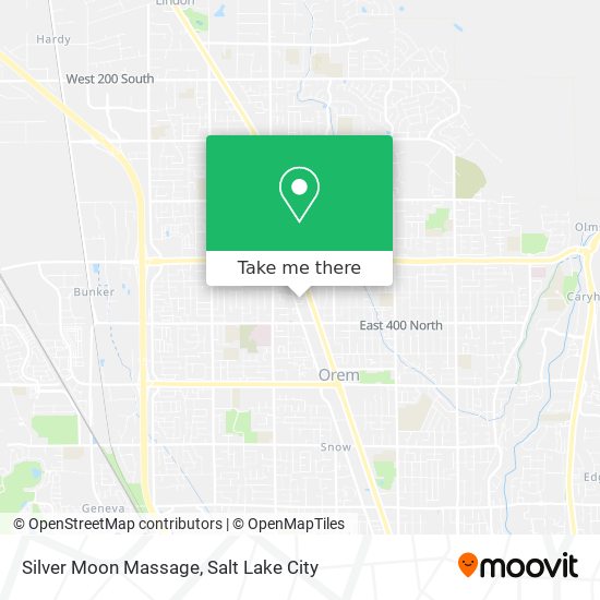 Silver Moon Massage map