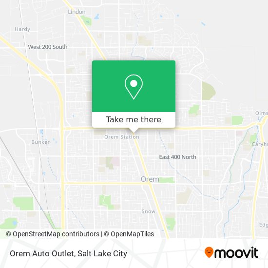 Orem Auto Outlet map