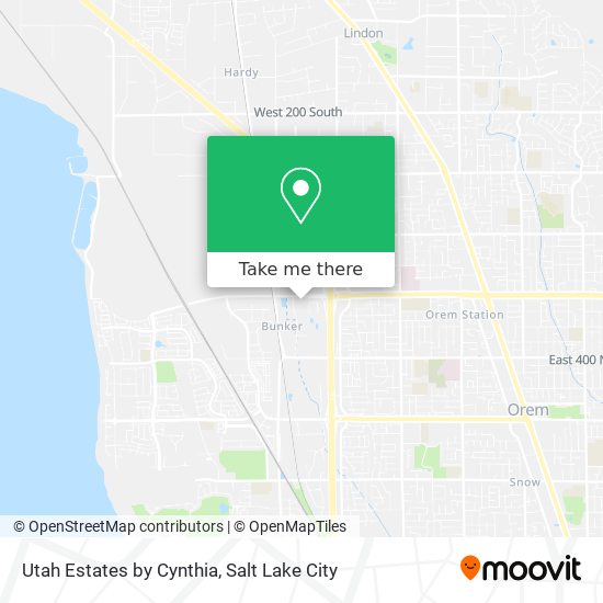Utah Estates by Cynthia map