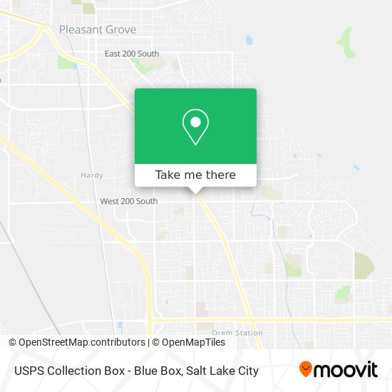 USPS Collection Box - Blue Box map