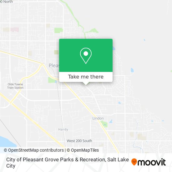 City of Pleasant Grove Parks & Recreation map