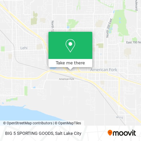 Mapa de BIG 5 SPORTING GOODS