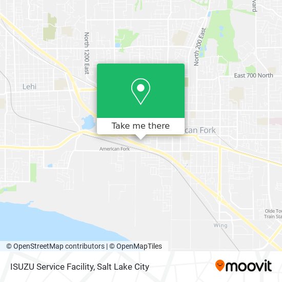 Mapa de ISUZU Service Facility