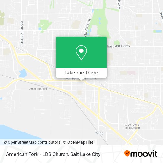 American Fork - LDS Church map