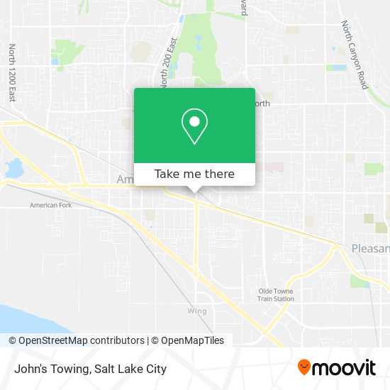 John's Towing map