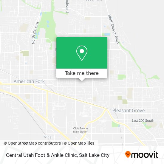 Mapa de Central Utah Foot & Ankle Clinic
