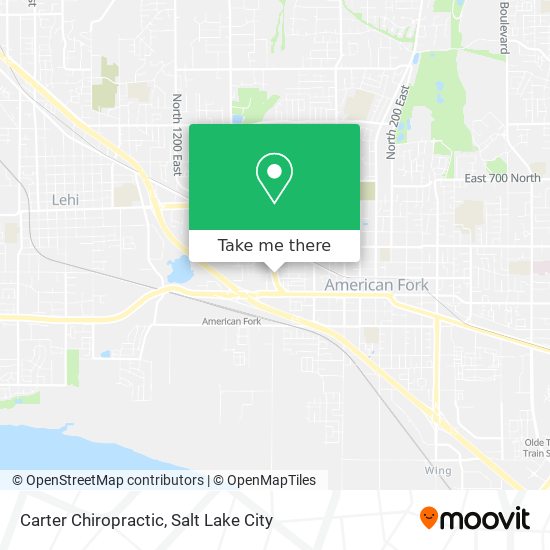 Carter Chiropractic map