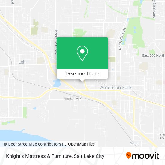 Mapa de Knight's Mattress & Furniture