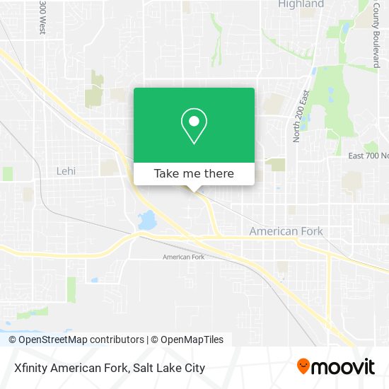 Xfinity American Fork map