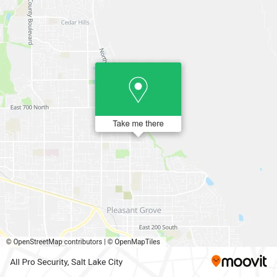 All Pro Security map