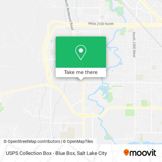 USPS Collection Box - Blue Box map