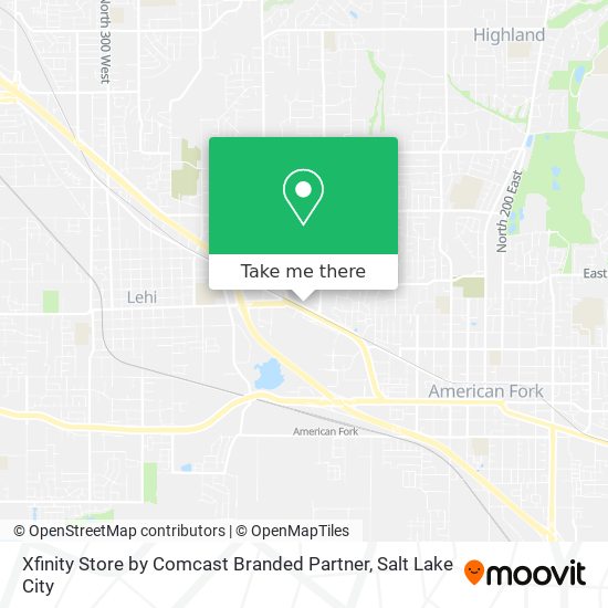 Xfinity Store by Comcast Branded Partner map