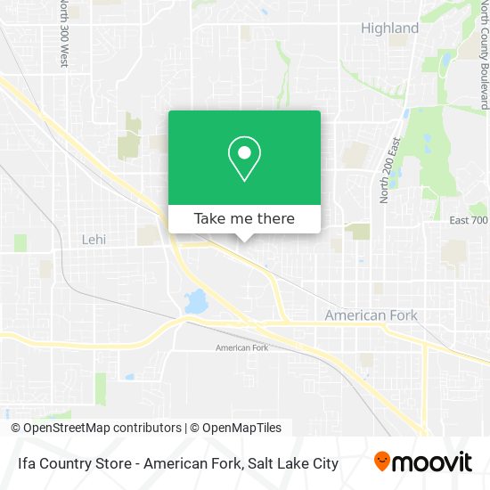 Ifa Country Store - American Fork map