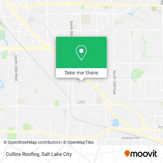 Collins Roofing map