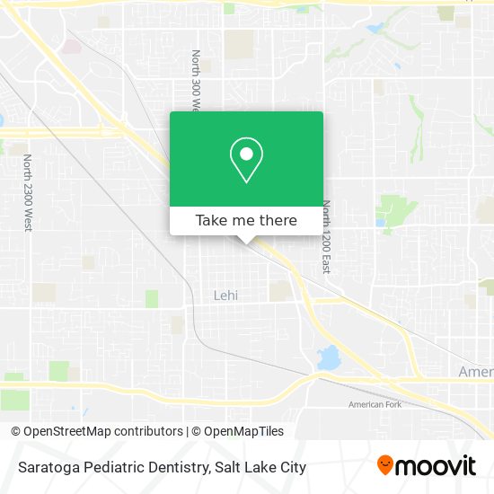 Saratoga Pediatric Dentistry map