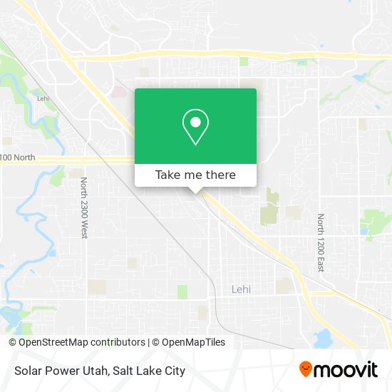 Solar Power Utah map