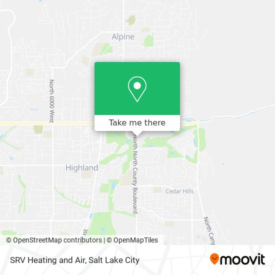 Mapa de SRV Heating and Air