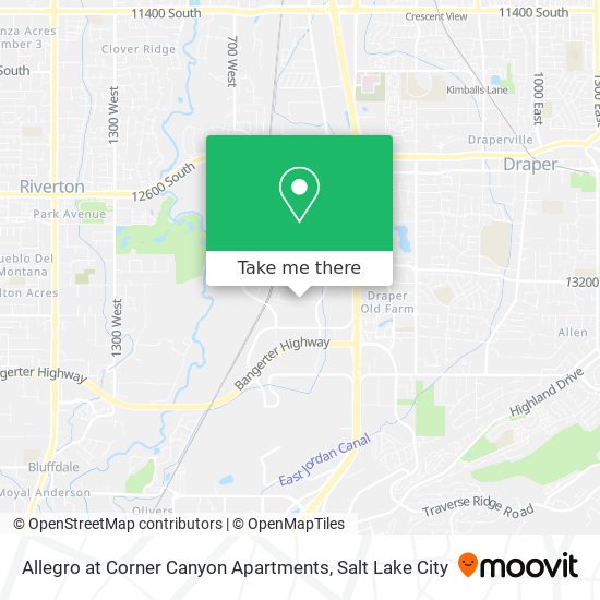 Allegro at Corner Canyon Apartments map