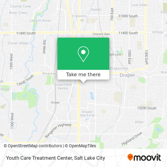 Mapa de Youth Care Treatment Center