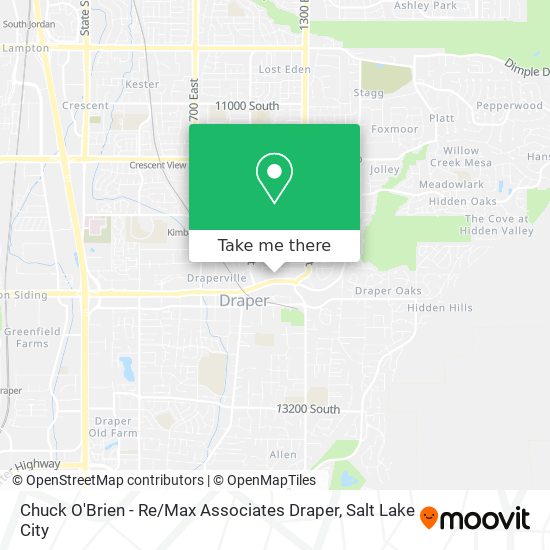Chuck O'Brien - Re / Max Associates Draper map