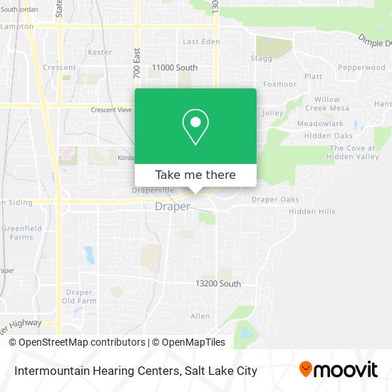 Mapa de Intermountain Hearing Centers