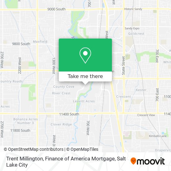 Trent Millington, Finance of America Mortgage map