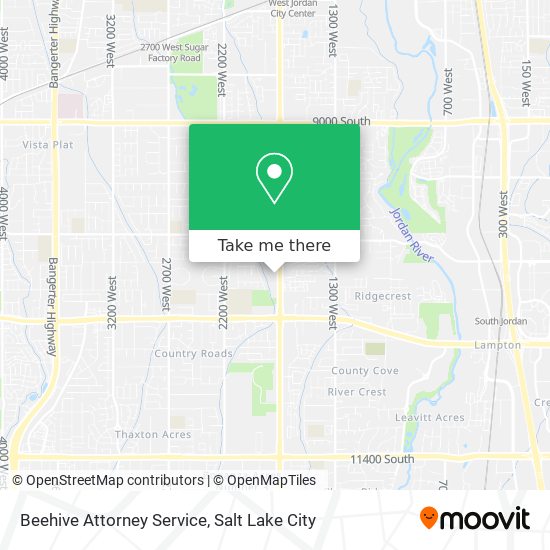 Mapa de Beehive Attorney Service