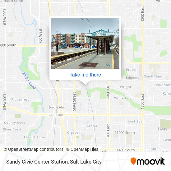 Sandy Civic Center Station map