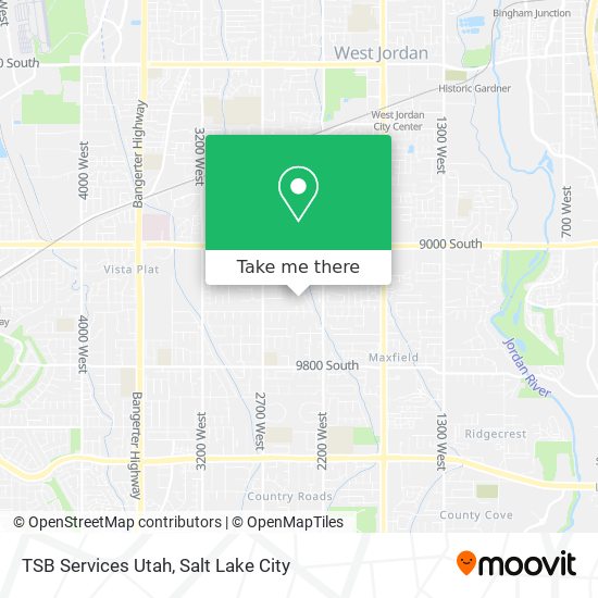 Mapa de TSB Services Utah