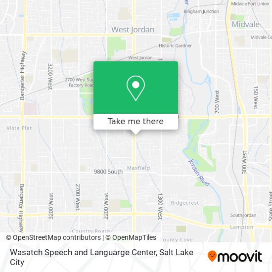 Mapa de Wasatch Speech and Languarge Center