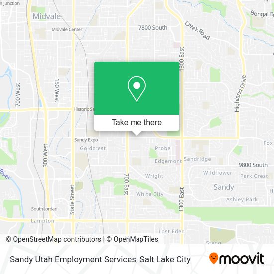 Mapa de Sandy Utah Employment Services