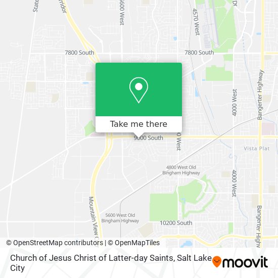 Mapa de Church of Jesus Christ of Latter-day Saints