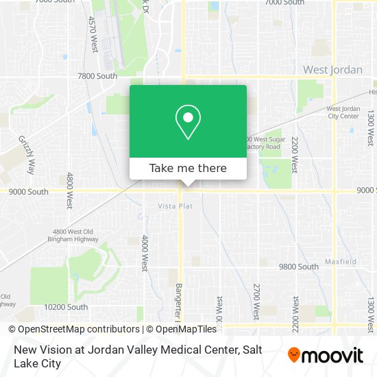 Mapa de New Vision at Jordan Valley Medical Center