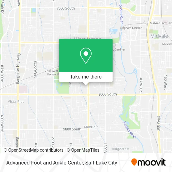 Mapa de Advanced Foot and Ankle Center