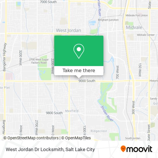 West Jordan Dr Locksmith map