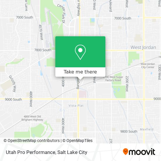 Utah Pro Performance map