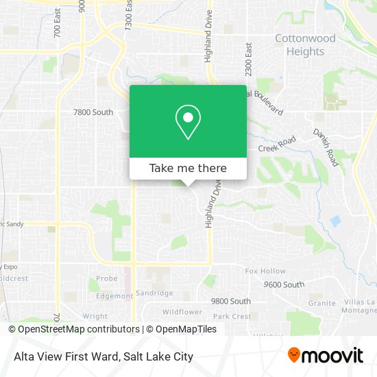 Alta View First Ward map
