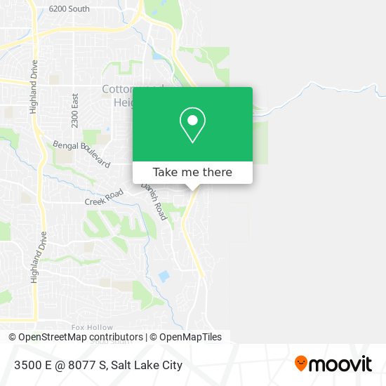 3500 E @ 8077 S map