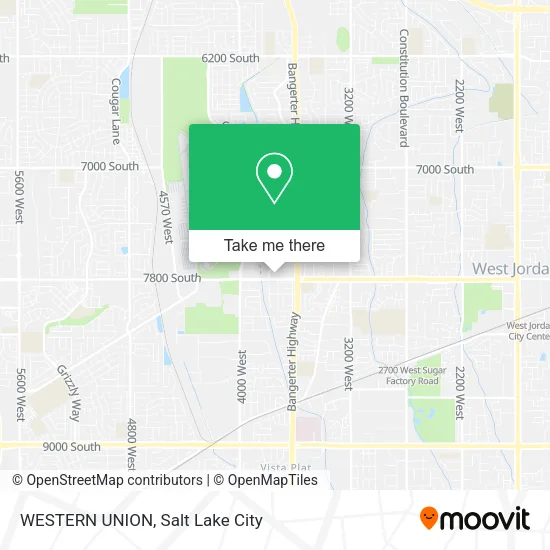 WESTERN UNION map