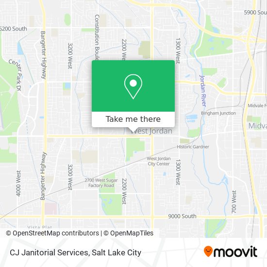 CJ Janitorial Services map