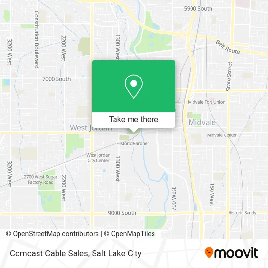 Comcast Cable Sales map