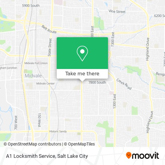 Mapa de A1 Locksmith Service